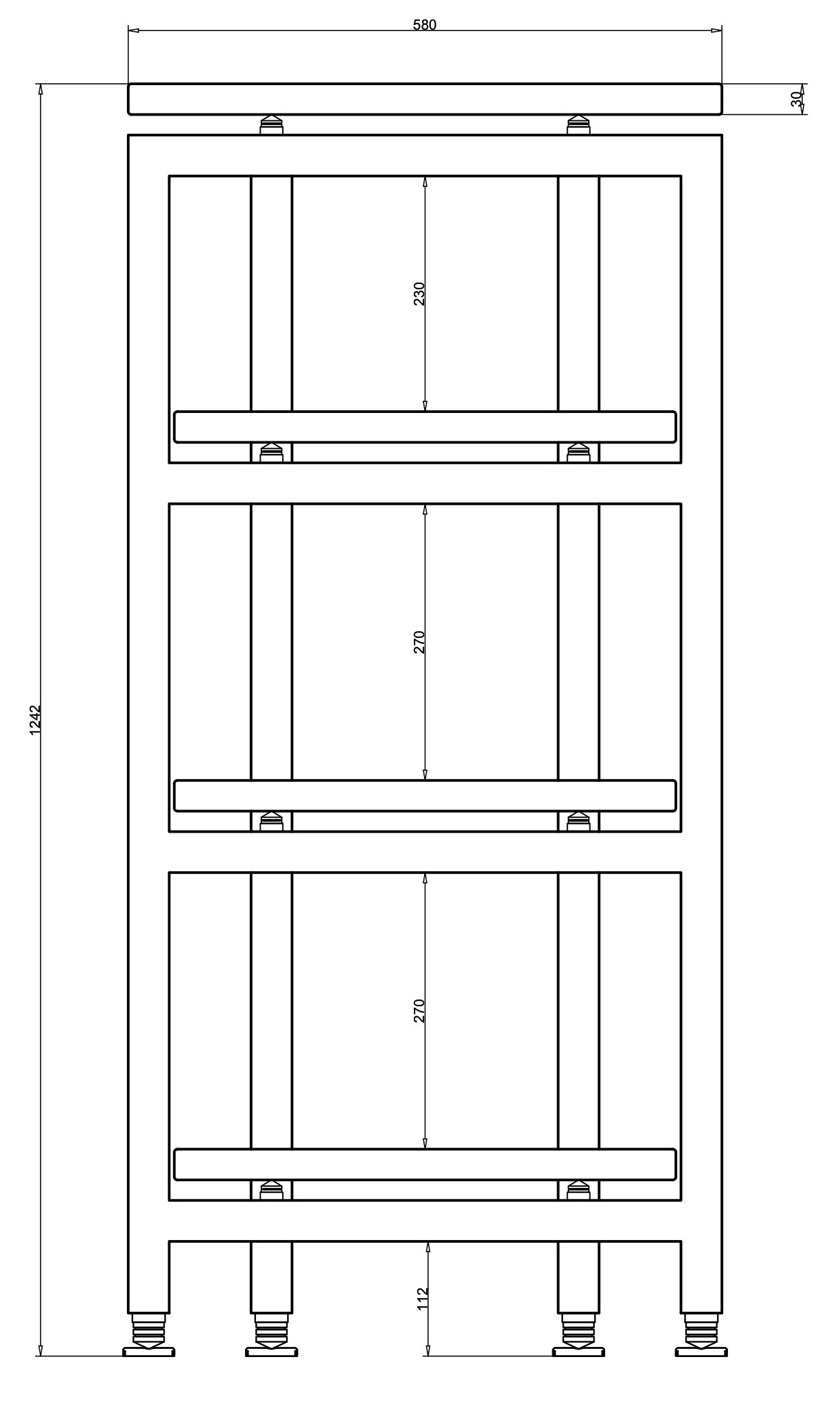 Stolik antywibracyjny TOWER F4 - obrazek 8