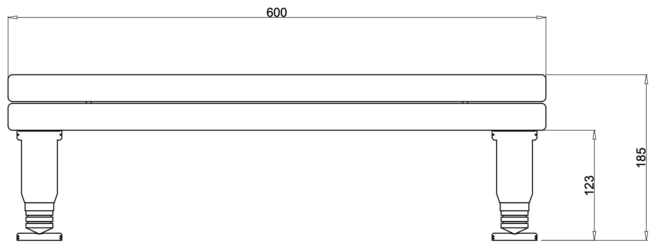 Stolik antywibracyjny SFERE NO 1 SE fornir - obrazek 7