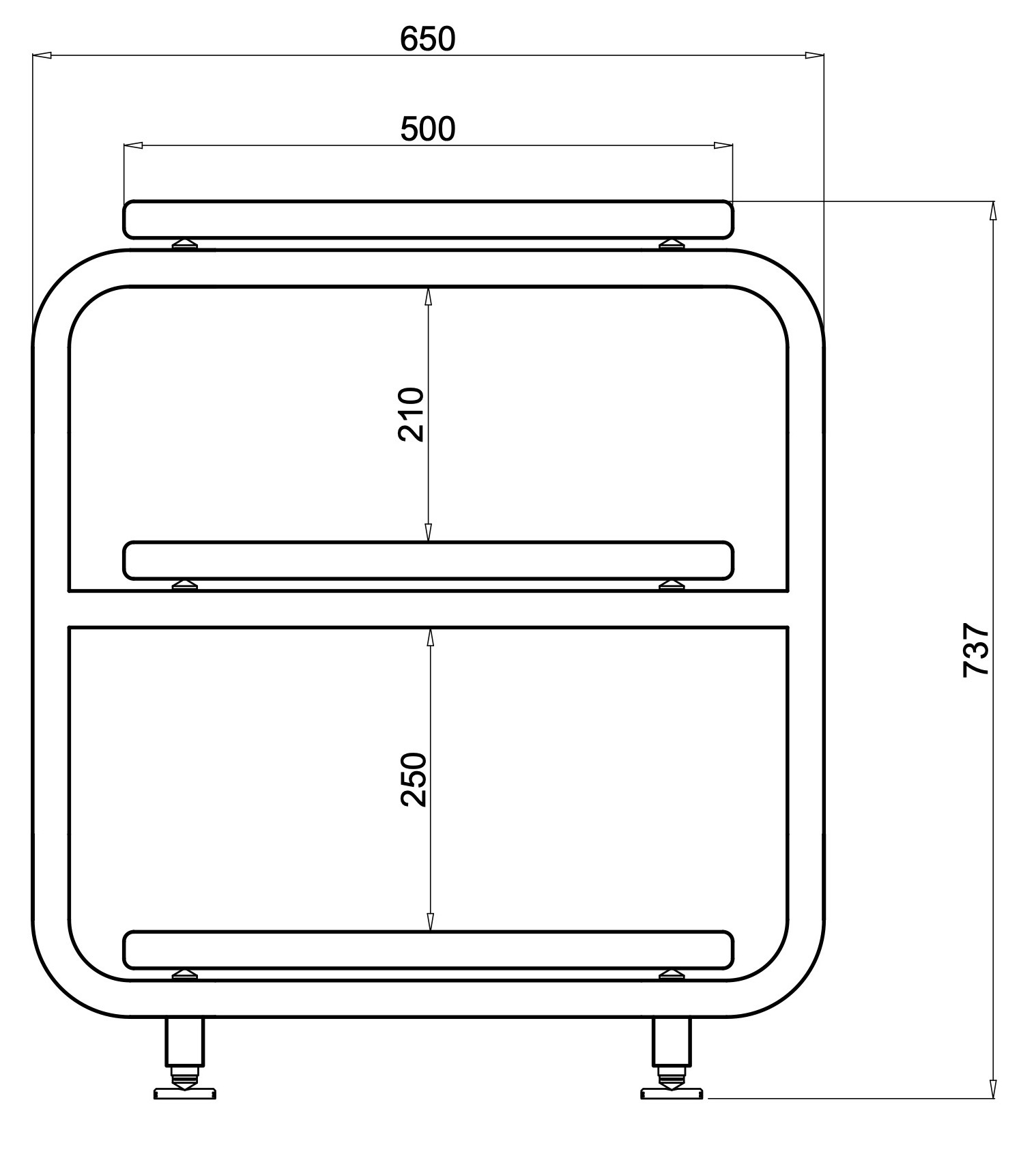 Stolik antywibracyjny RETRO F3-V - obrazek 10
